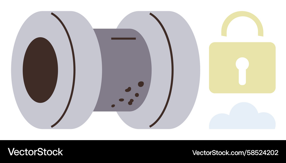 Secure Data Storage Icon Vector Image