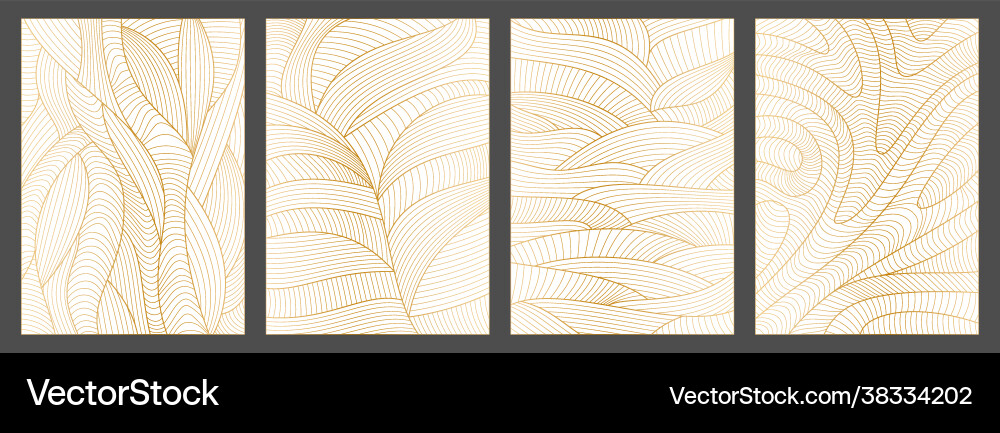 Set abstract wavy backgrounds line pattern Set abstract wavy backgrounds line pattern vector image