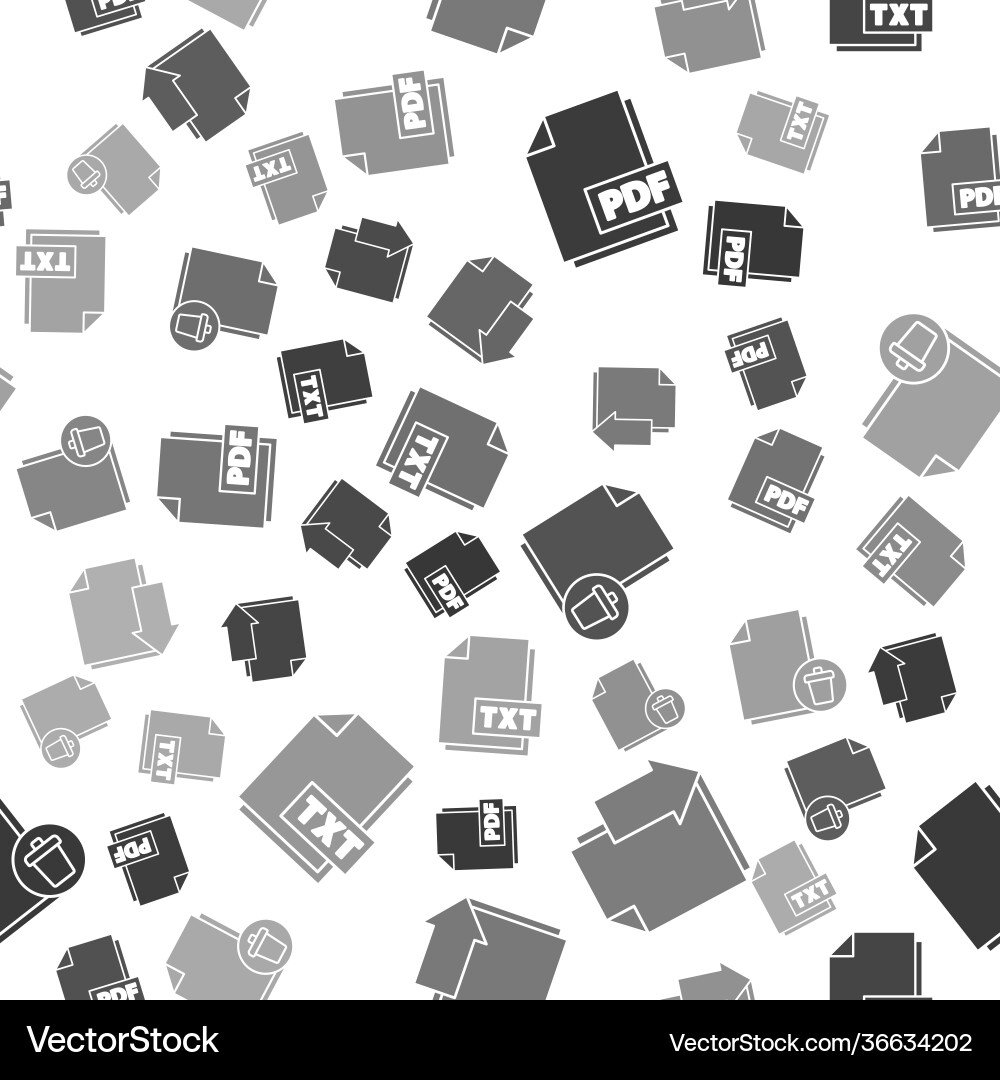 Set pdf file document with download Set pdf file document with download vector image