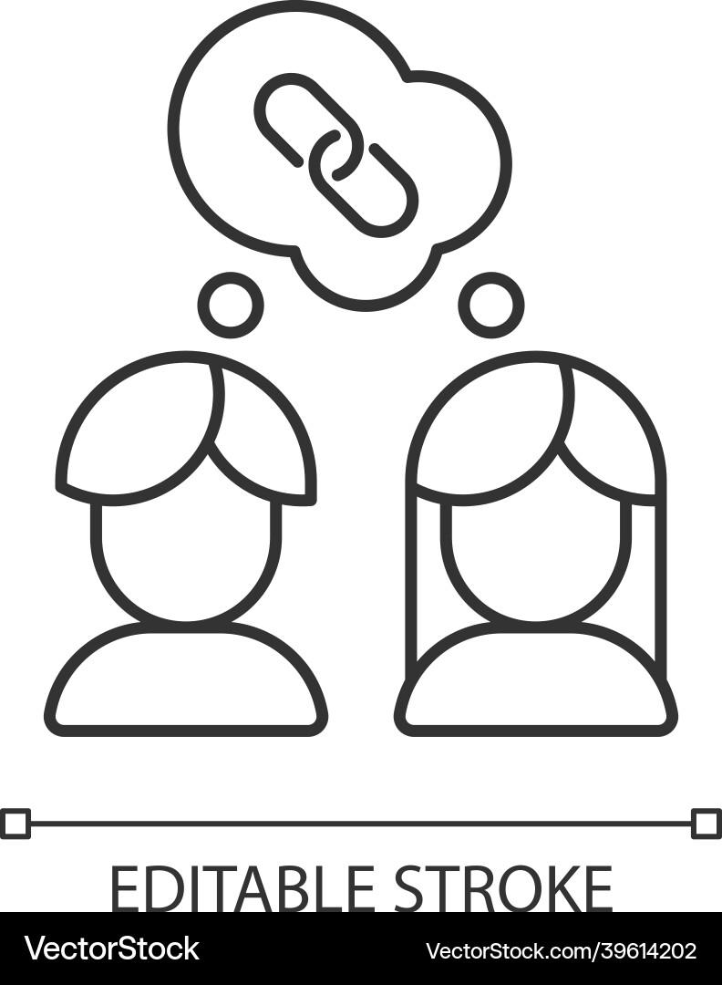 Understanding other options linear icon Understanding other options linear icon vector image
