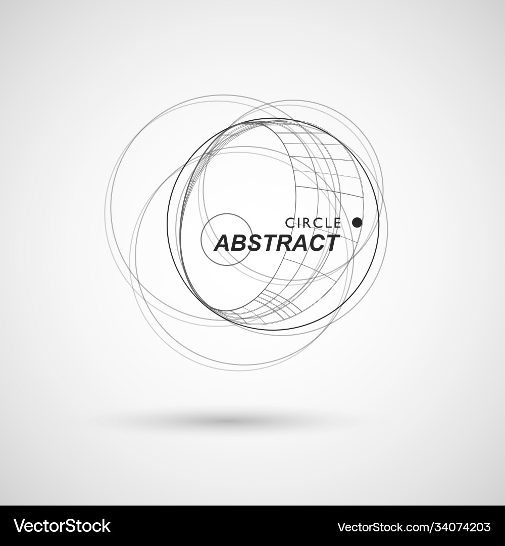 Abstract connect circle design background Abstract connect circle design background vector image