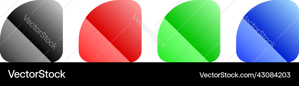 Button banner rectangle shape template vector image