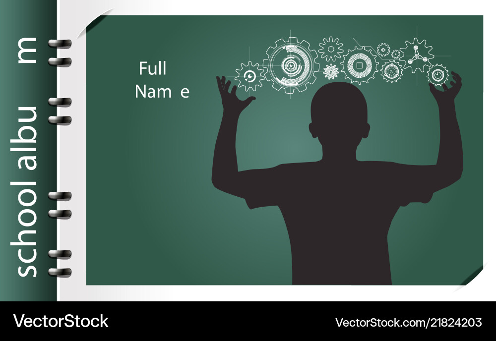 Child Programmer Album Vector Image