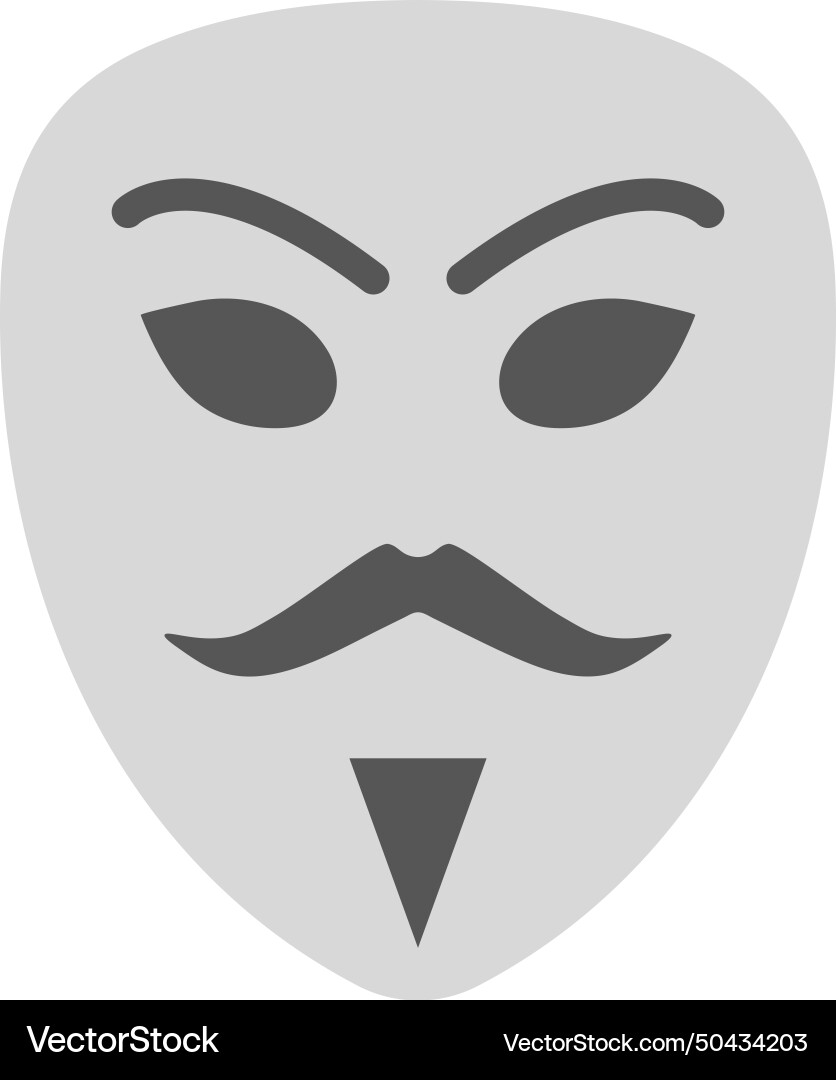 Hacker mask icon image vector image