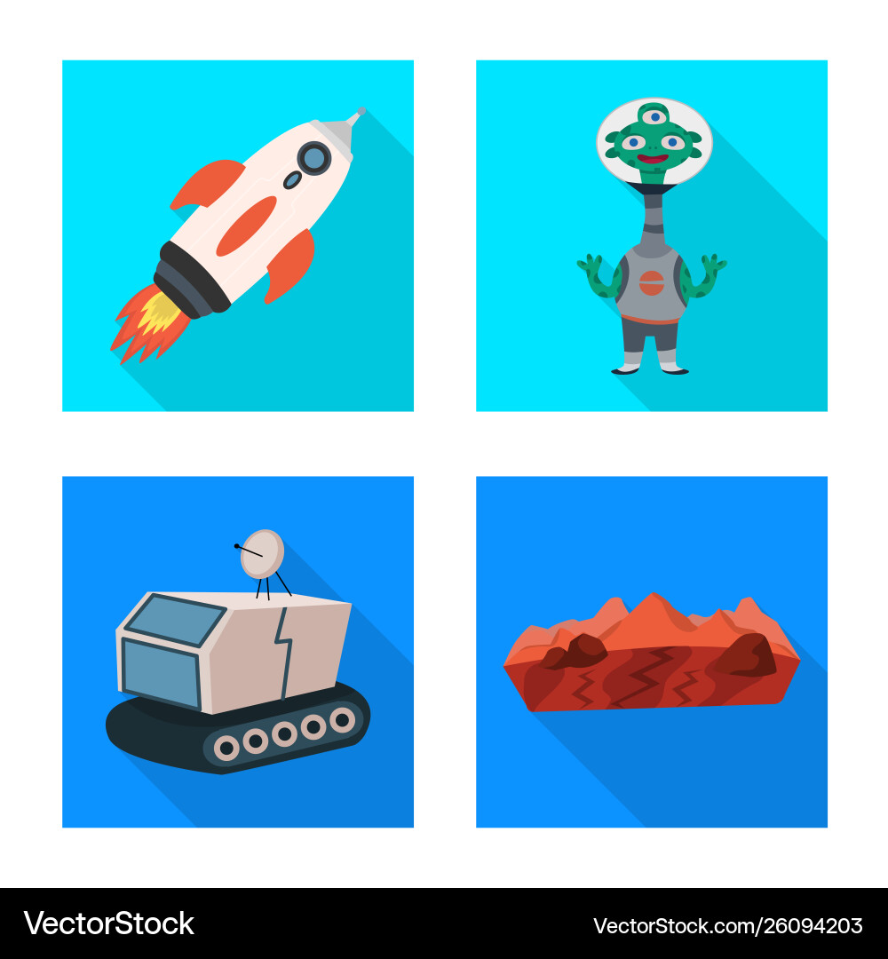 Isolated object science and cosmic sign Vector Image