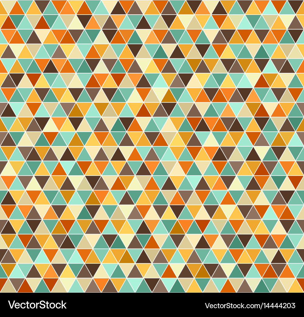 Retro Geometric Triangle Pattern vector image