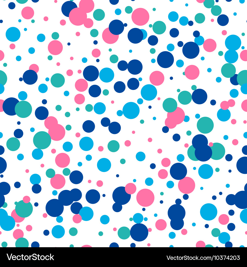 Seamless abstract pattern with circles memphis Vector Image