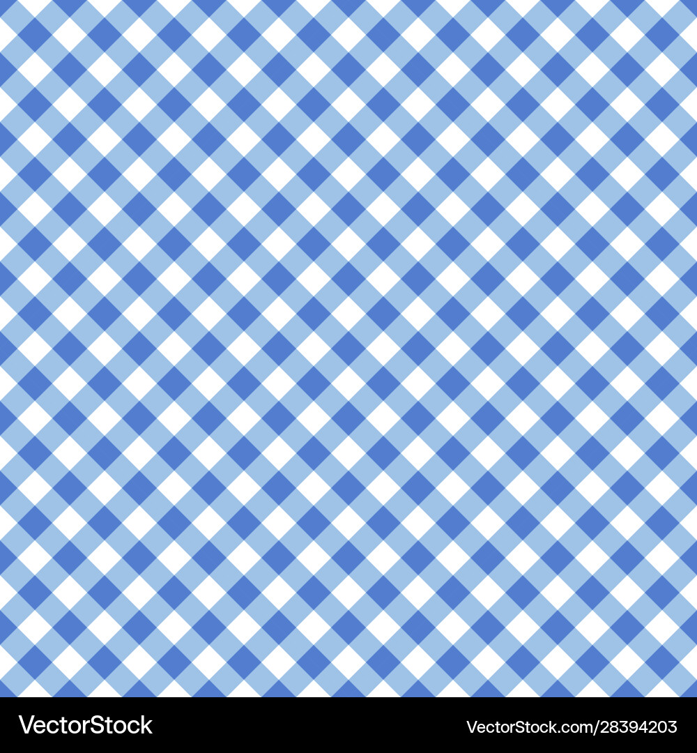 Seamless blue classic table cloth texture Vector Image