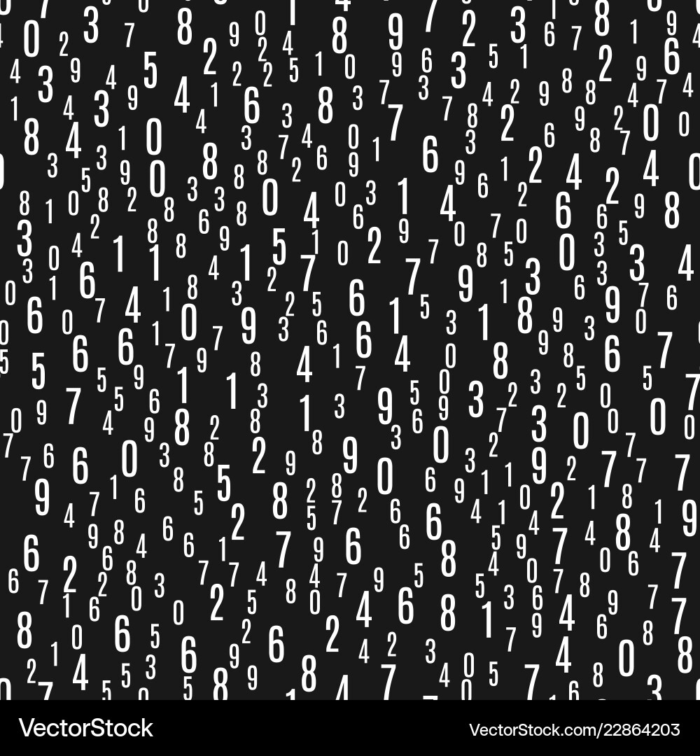 Seamless pattern with the numbers Seamless pattern with the numbers Vector Image