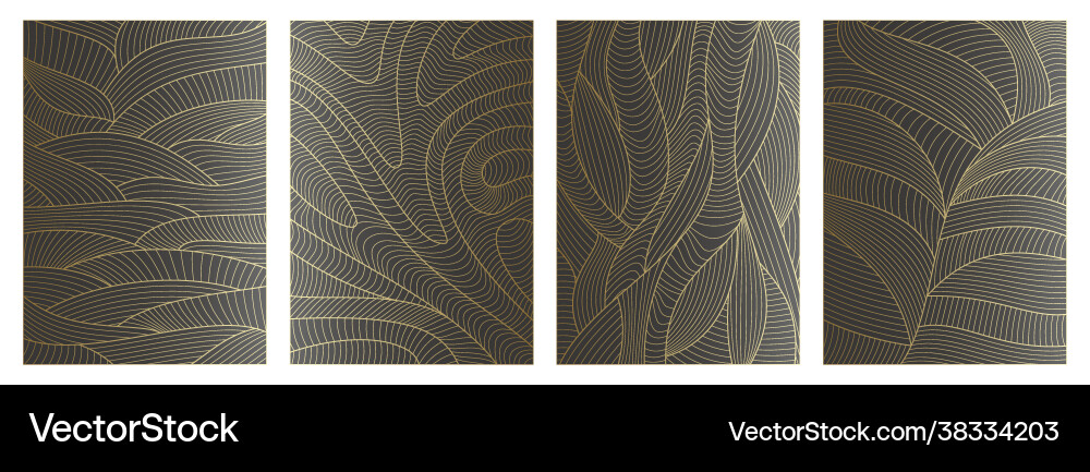 Set abstract wavy backgrounds line pattern Set abstract wavy backgrounds line pattern vector image