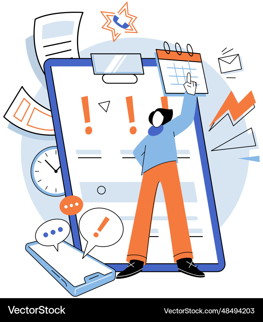 Solving work problems decision making choosing Solving work problems decision making choosing vector image