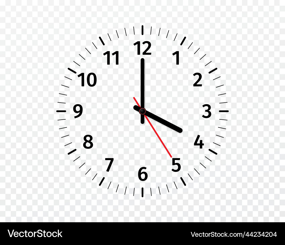 3d clock face arrow transparent background hours 3d clock face arrow transparent background hours vector image