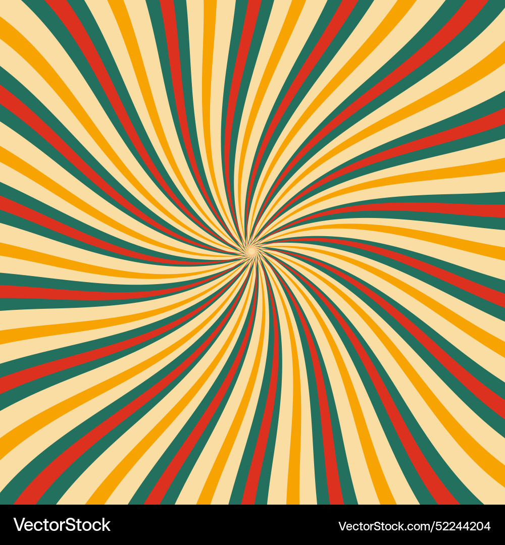 Abstract background with retro starburst design vector image