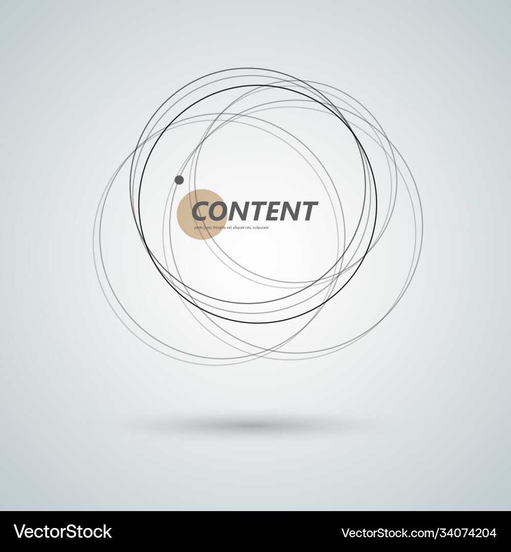 Abstract connect circle design background Abstract connect circle design background vector image