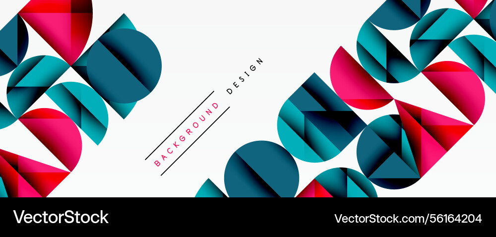 Abstract geometric shapes overlapping circles Abstract geometric shapes overlapping circles Vector Image