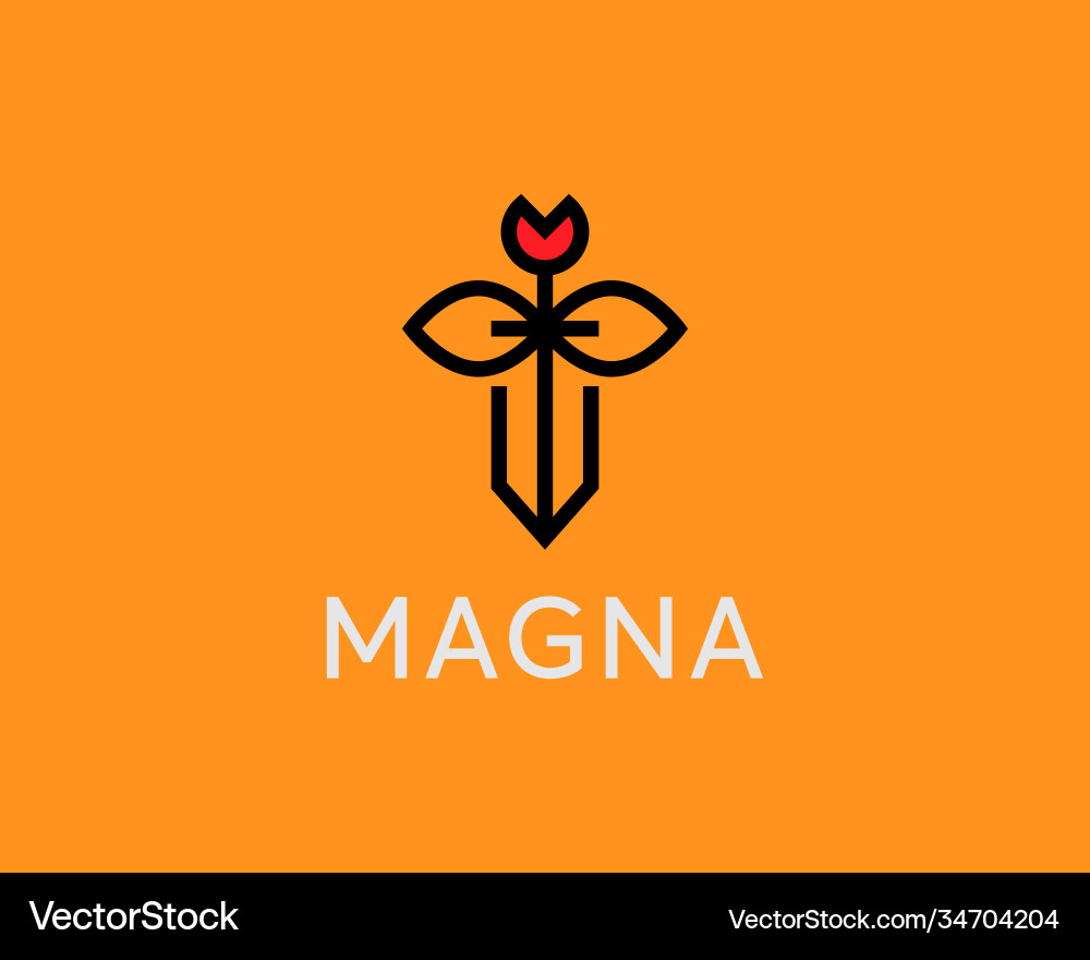 Abstract sword dagger blade knife with a handle Abstract sword dagger blade knife with a handle vector image