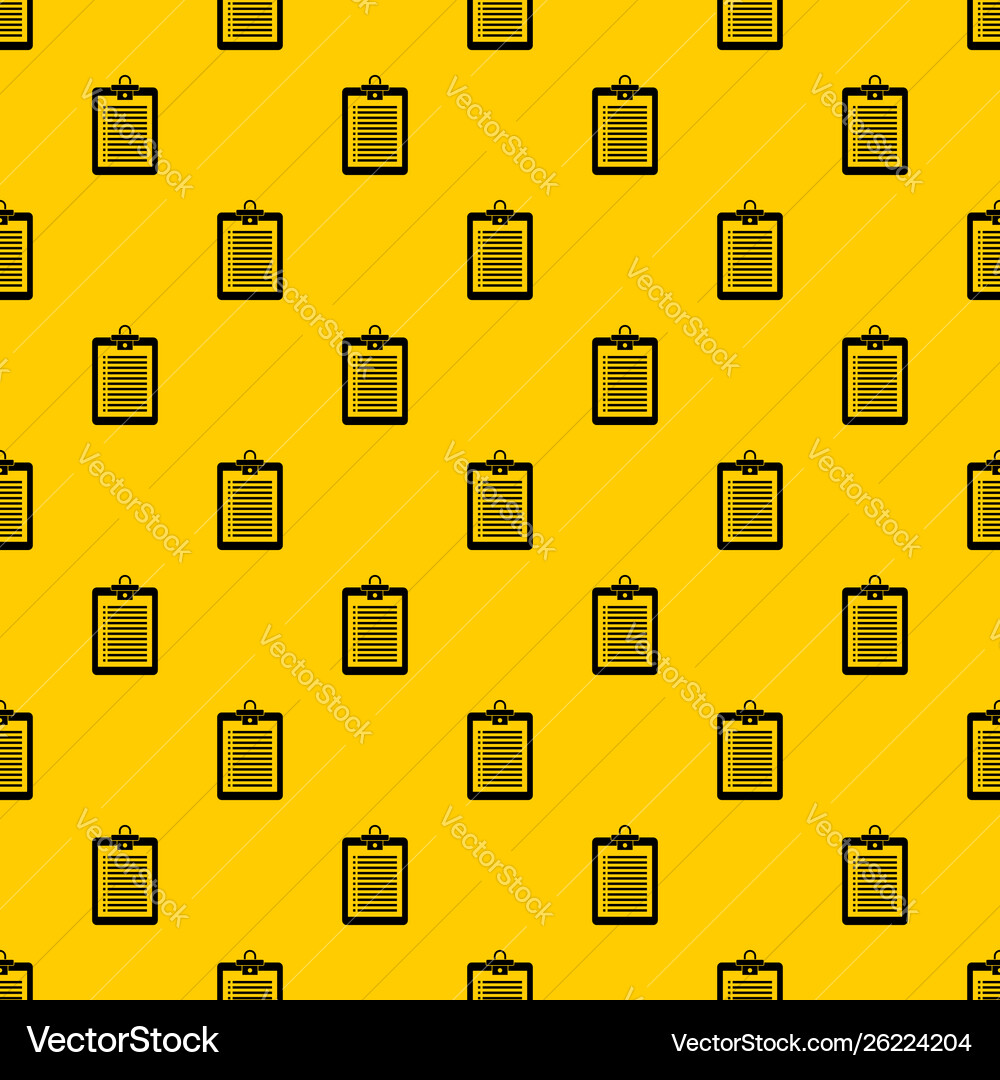 Clipboard with check list pattern Clipboard with check list pattern vector image