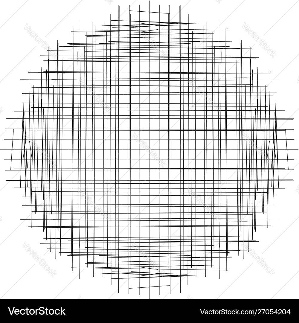 Crosshatch tangle lines circle scribble sketchy Crosshatch tangle lines circle scribble sketchy Vector Image
