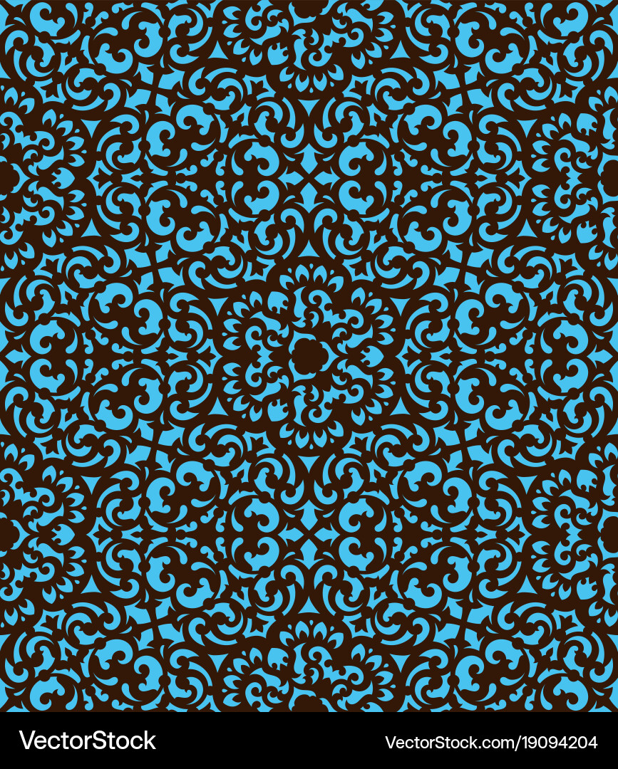 Damask seamless pattern vector image