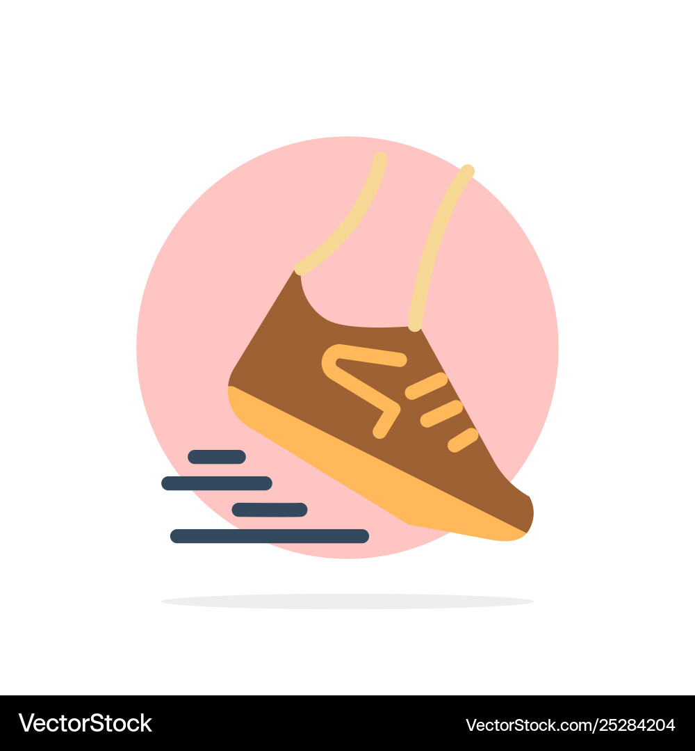 Fast leg run runner running abstract circle Fast leg run runner running abstract circle vector image