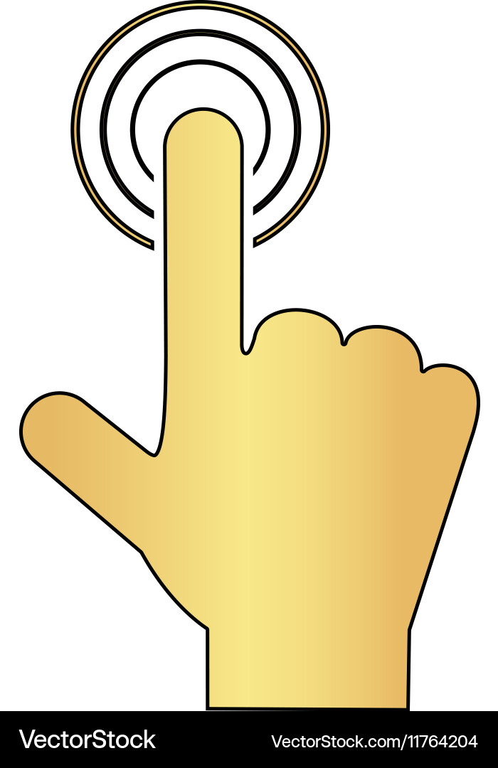 Hand click computer symbol Vector Image