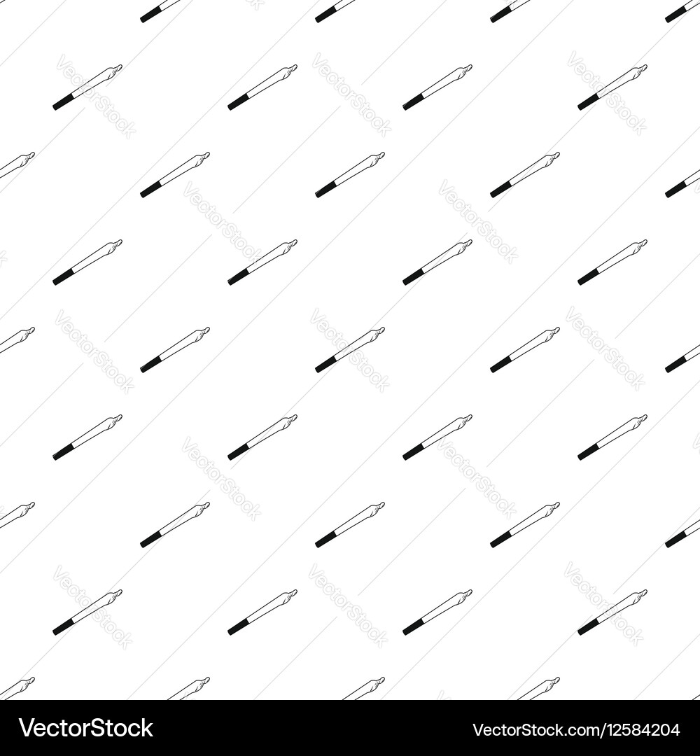 Marijuana joint pattern simple style vector image