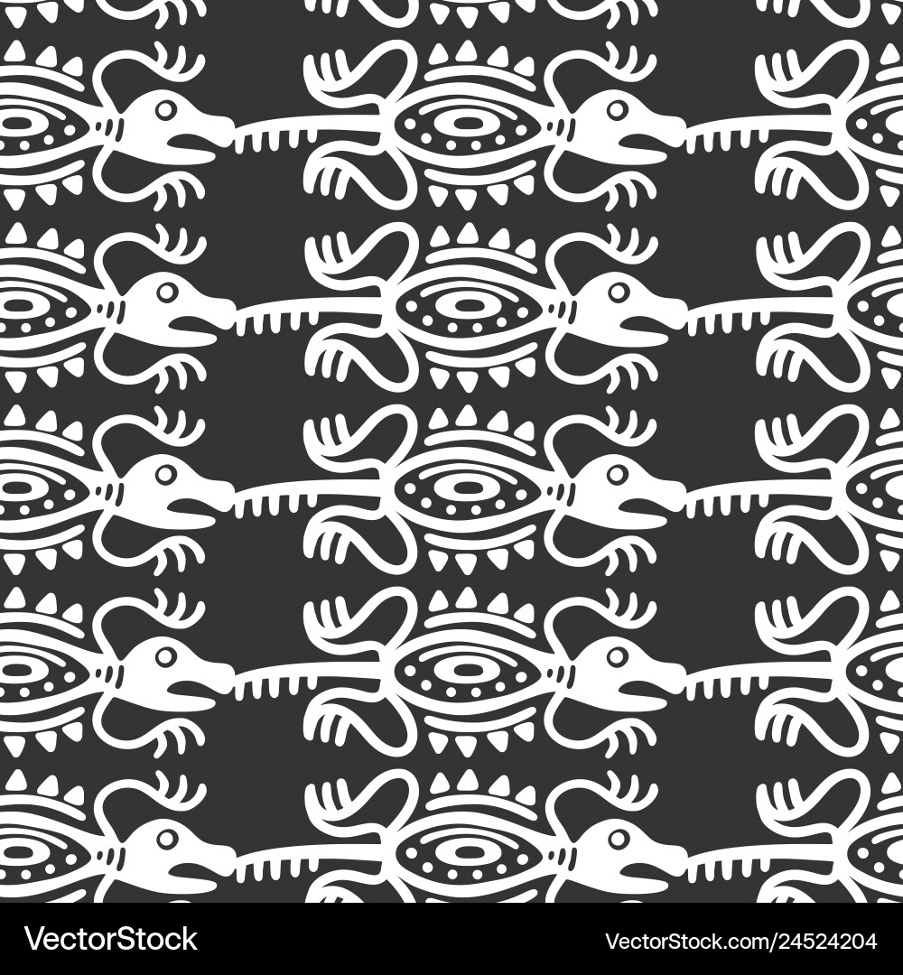 Seamless aztec pattern Vector Image