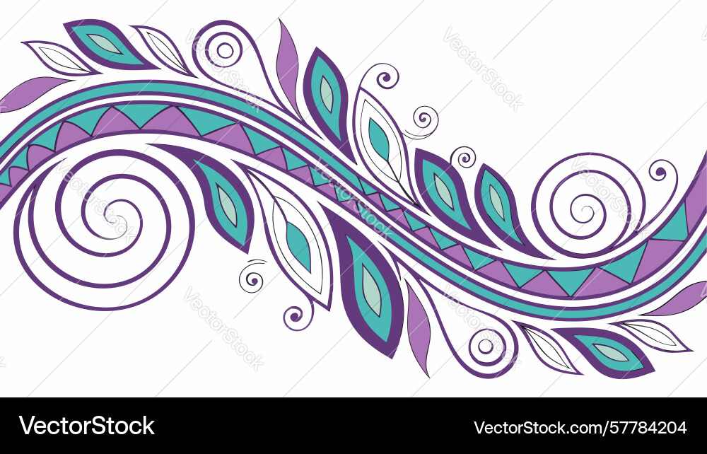 Serene swirling abstract pattern fluid Vector Image