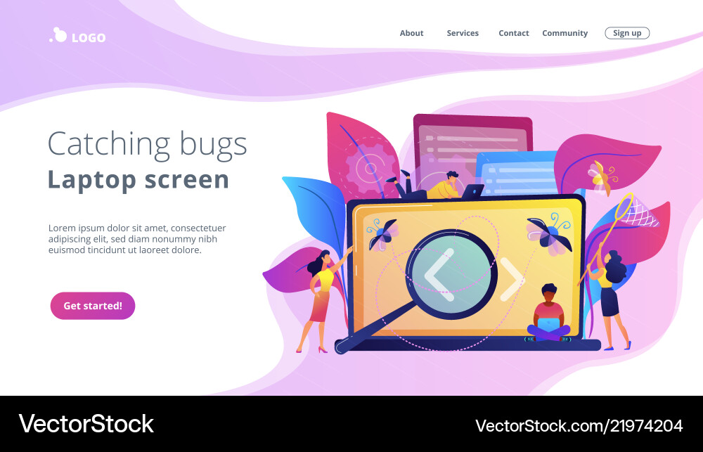 Software testing it concept Software testing it concept vector image