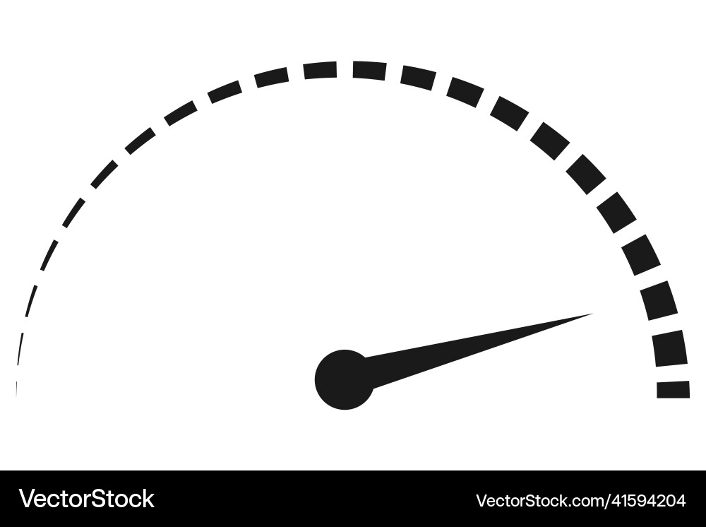 Speed level progress indicator speedometer scale vector image