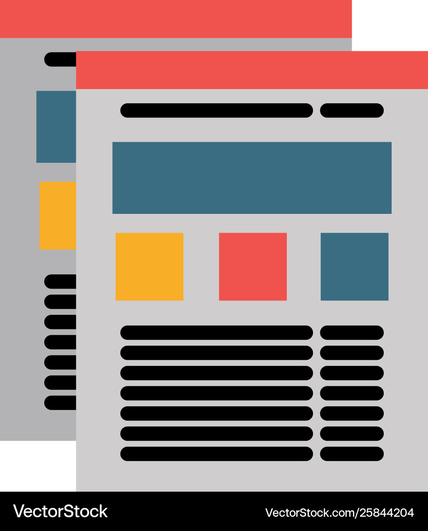 Website browser with information in page symbol Vector Image
