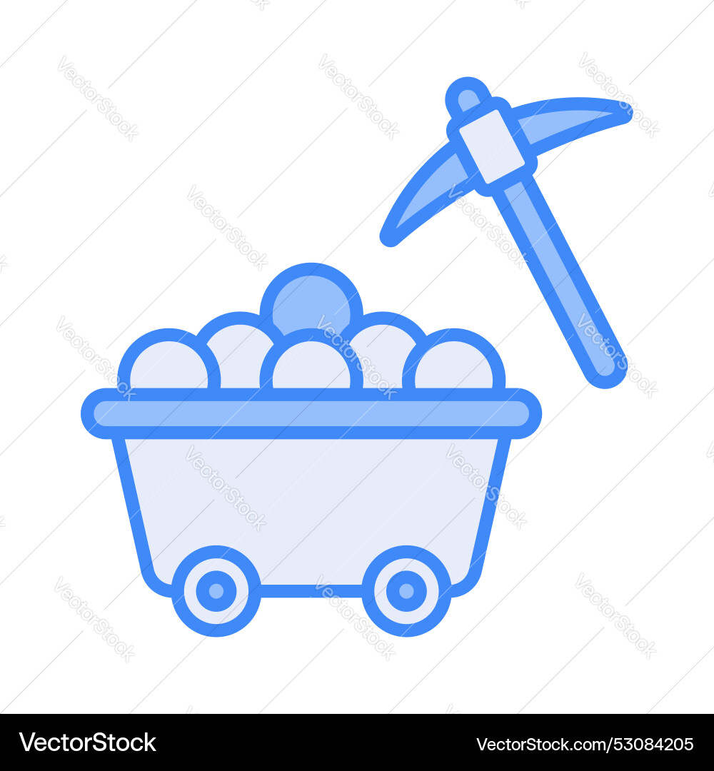 Bitcoin mining design in modern customizable style Vector Image
