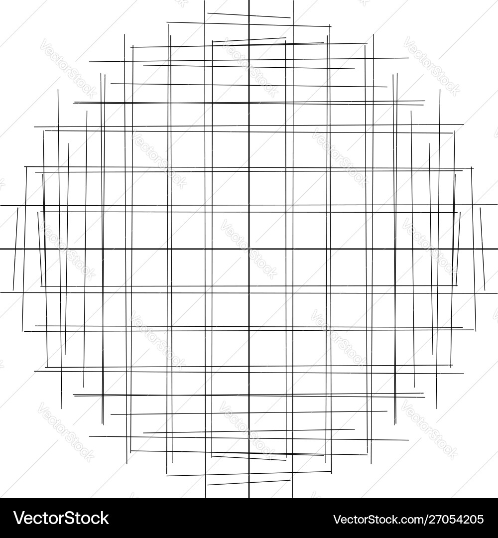 Crosshatch tangle lines circle scribble sketchy Crosshatch tangle lines circle scribble sketchy vector image