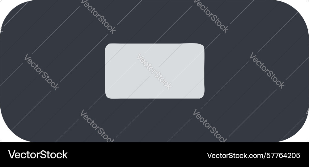 Minimalist grau Schieber Kniehebel Taste ui Element vektorbild