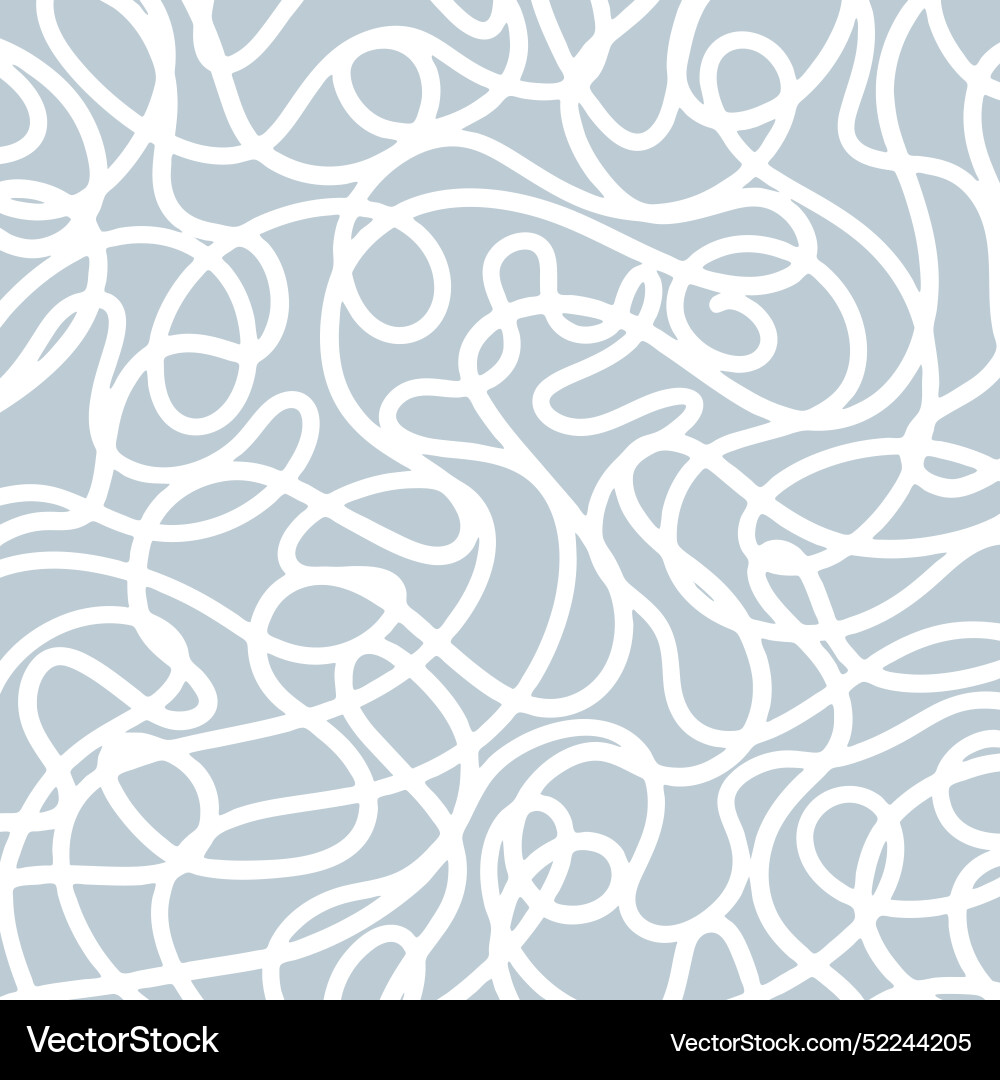 Scribbled Doodle Pattern Background Vector Image