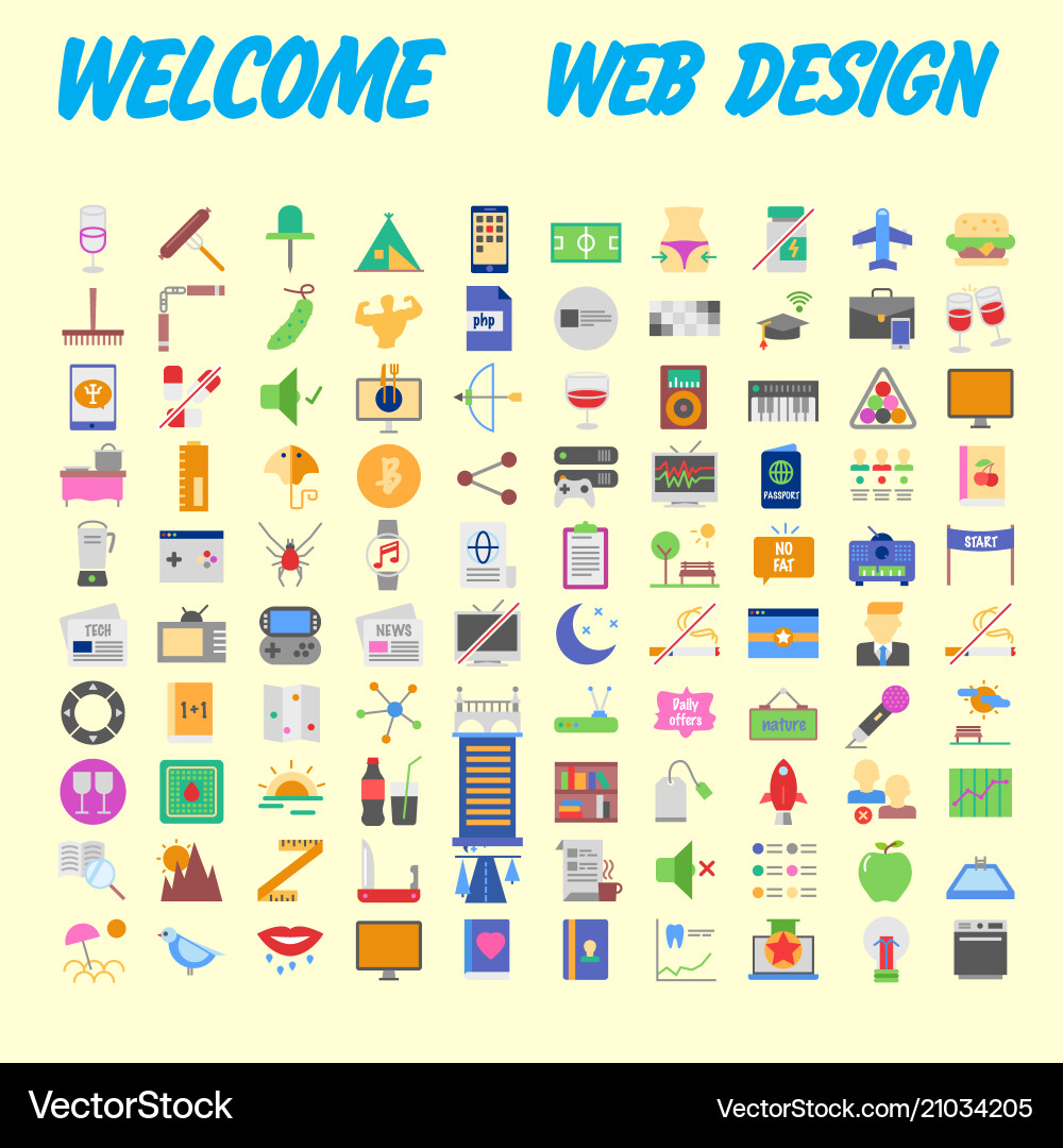 Simple set of flat line icons contains Simple set of flat line icons contains vector image