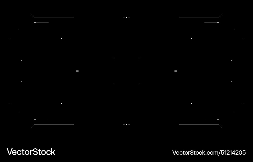 Tech user interface glitch futuristic hologram hud Tech user interface glitch futuristic hologram hud vector image