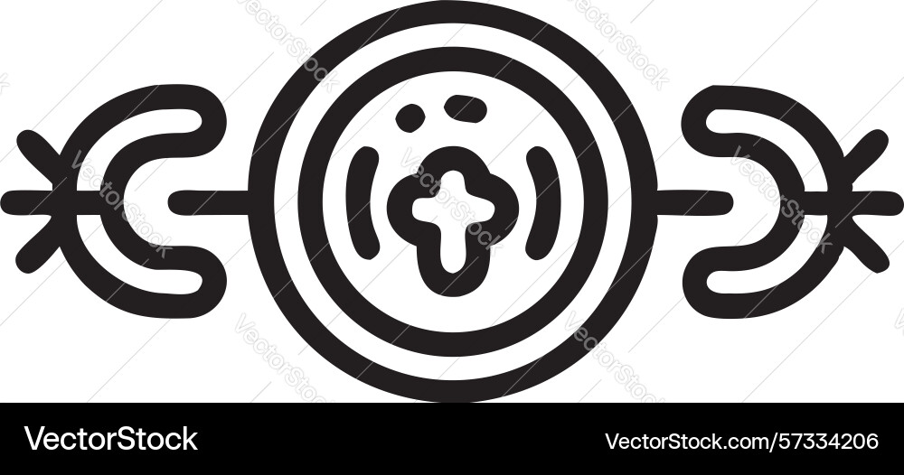 Abstract intertwined loop symbol unity vector image