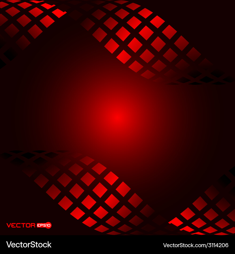 Abstract square waves with black background vector image