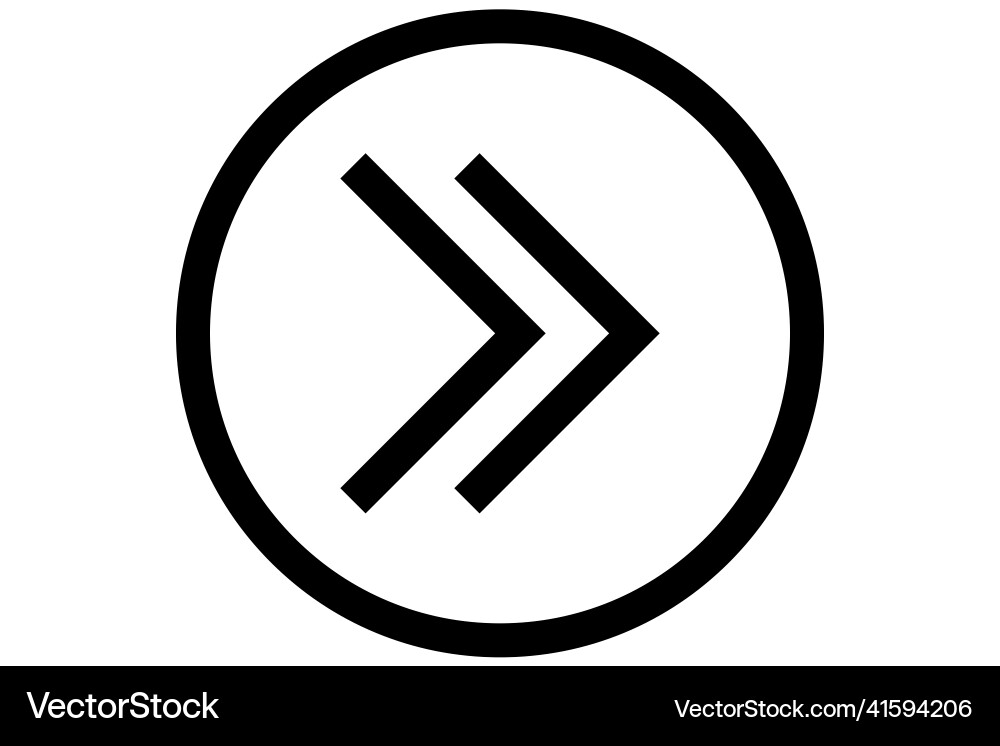 Arrow symbol direction pointer cursor in black vector image