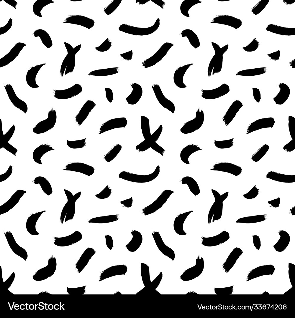 Brush strokes seamless pattern Brush strokes seamless pattern vector image