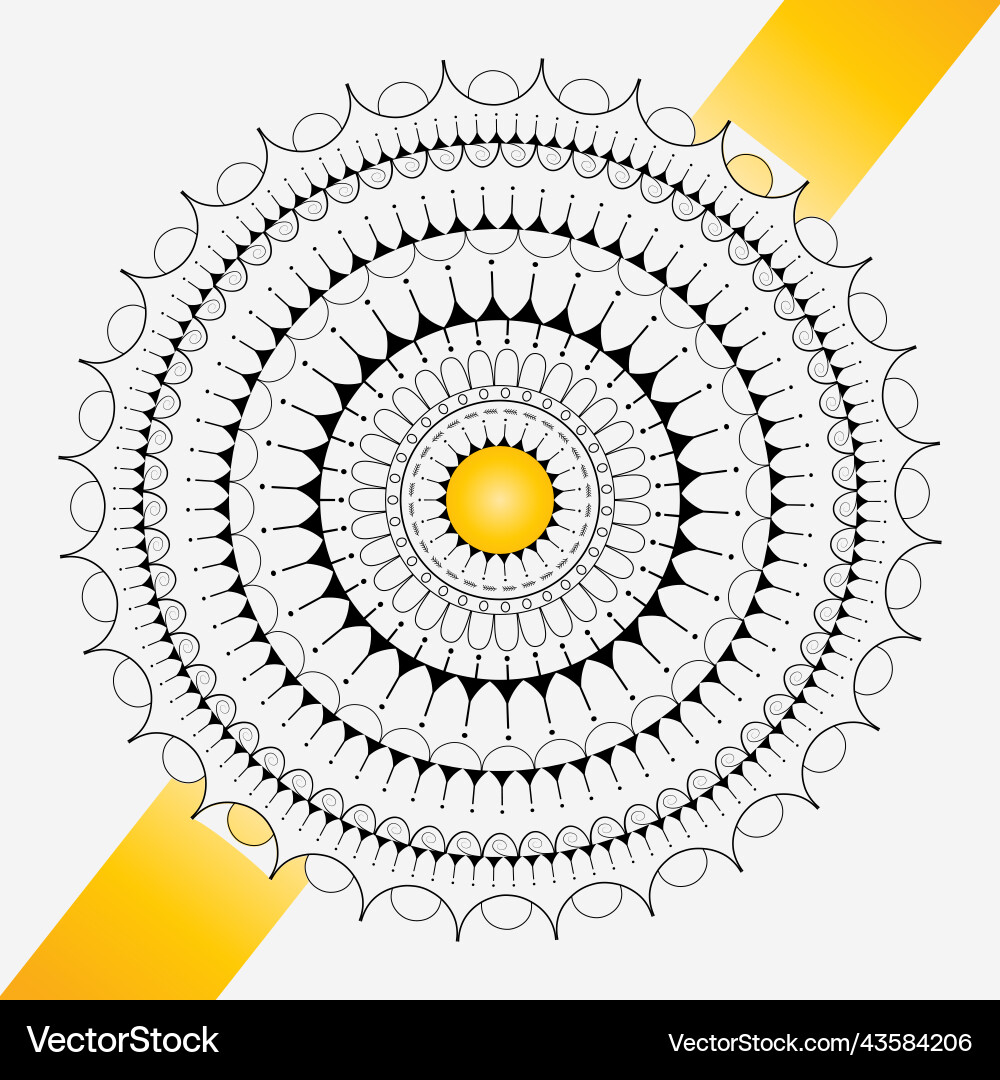 Bunte kreative Luxus dekorative Mandala Bunte kreative Luxus dekorative Mandala vektorbild