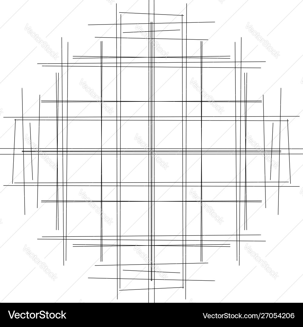 Crosshatch tangle lines circle scribble sketchy Crosshatch tangle lines circle scribble sketchy vector image