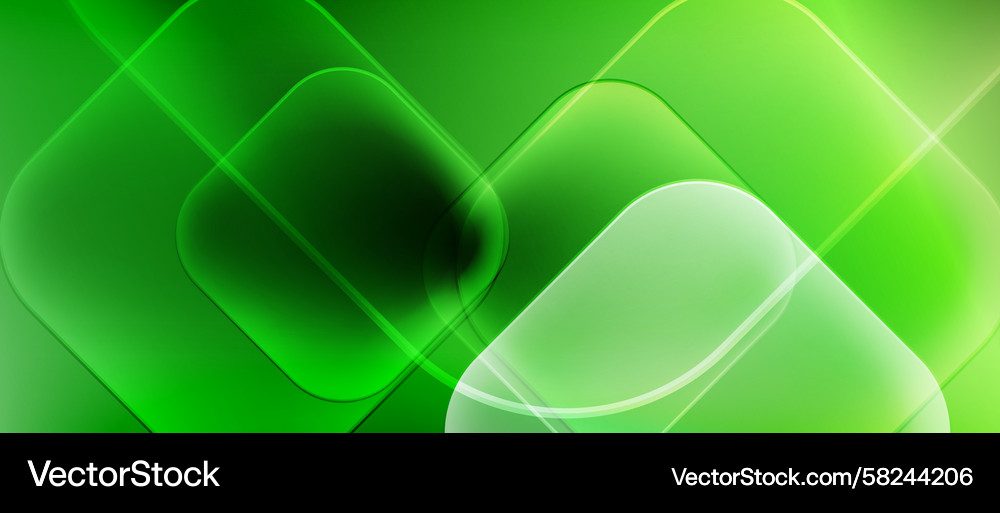 Luminous Overlapping Squares Vector Image