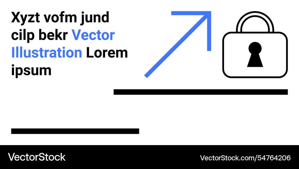 Security concept with lock icon and upward arrow Security concept with lock icon and upward arrow vector image