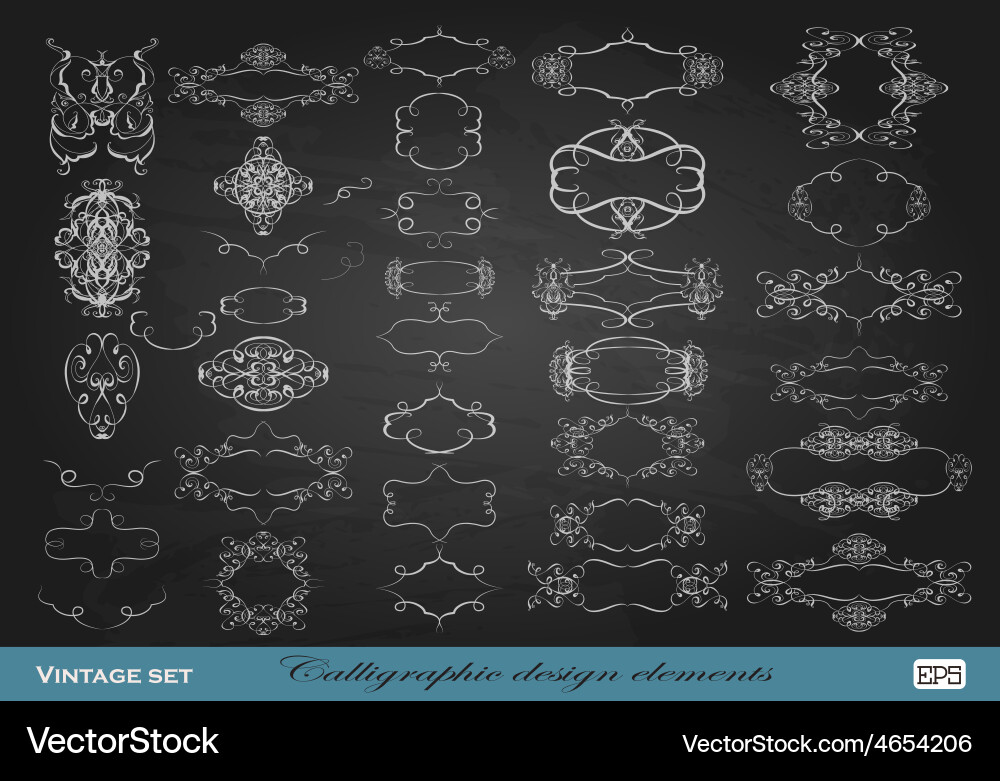 Set of graphic elements for design Vector Image