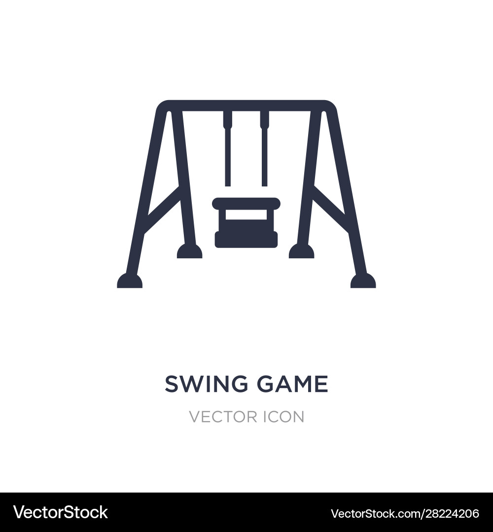 Swing game icon on white background simple Vector Image
