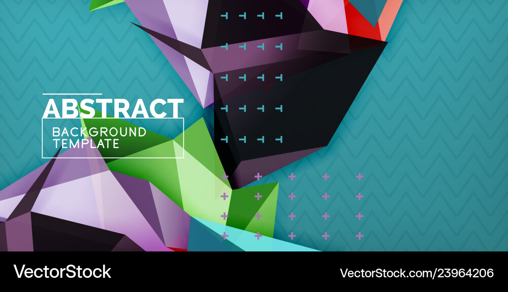 Triangular low poly background design Triangular low poly background design vector image