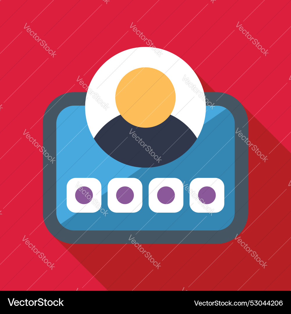 User profile interface showing account login User profile interface showing account login Vector Image