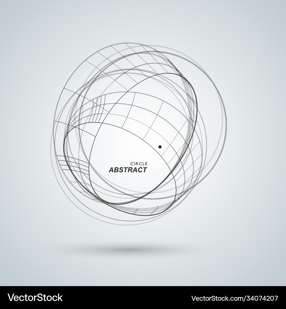 Abstract connect circle design background Abstract connect circle design background vector image